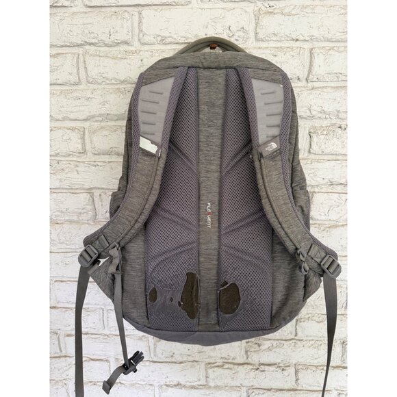 The North Face Jester Backpack Heather Gray White Hiking Camping School Outdoor - Picture 6 of 14
